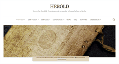 Desktop Screenshot of herold-verein.de
